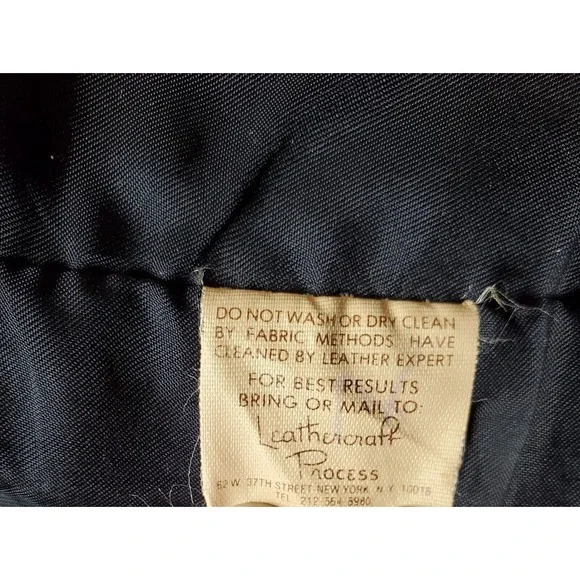 Vintage Schott NYC Sportswear XL Extra Large‎ Black Leather Biker Vest Made USA